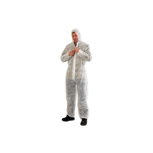 Pro Choice White Disposable Coveralls Large