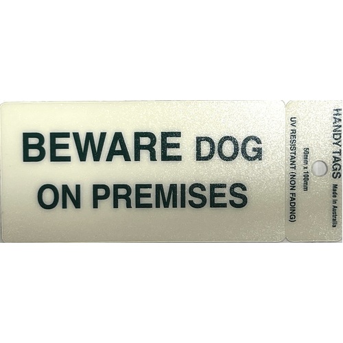 Self Adh Gr 50x100 Sign - Beware Dog (5)