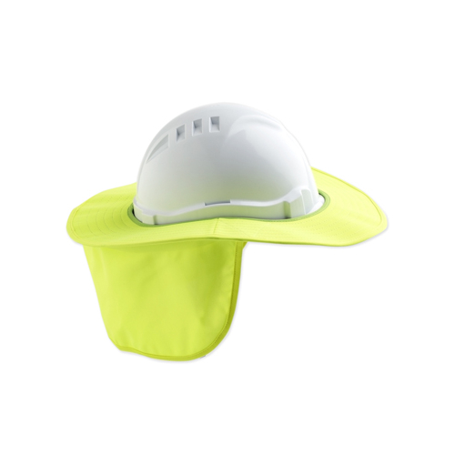 Pro Choice Detachable Hard Hat Brim/Neckflap Fluro Yellow