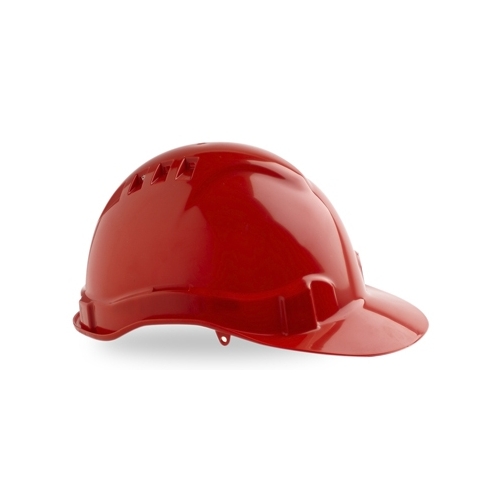 Pro Choice Hard Hat Vented 6 Point Red