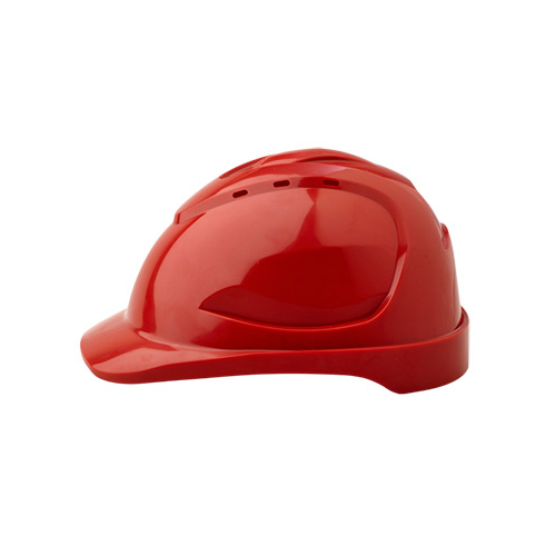 Pro Choice Hard Hat V9 Vented, 6 Point Pinlock Harness, Red