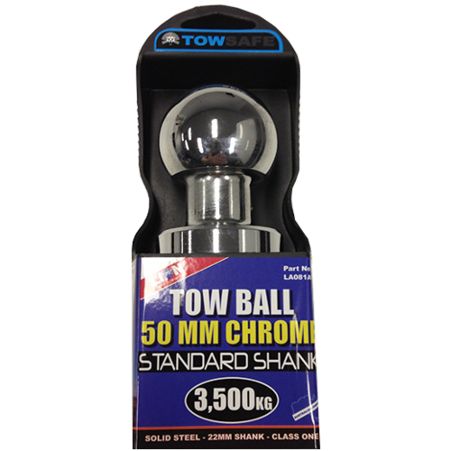Lion Tow Ball 50mm, Shaft size 50 x 22mm shank, Max load 3500Kg