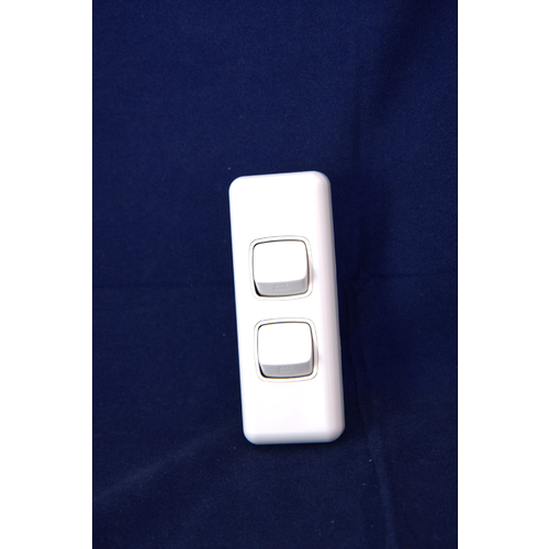 2 Gang Switch 10amp For Architrave
