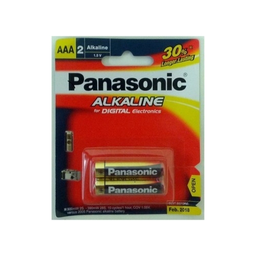 Panasonic AAA 2Pk Alkaline Battery