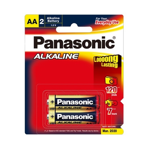 Panasonic AA 2Pk Alkaline Battery