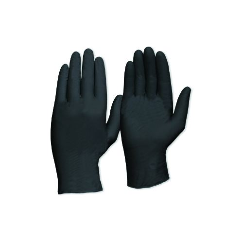 Pro Choice Black Nitrile Disposable Gloves Powder Free Large 100pk