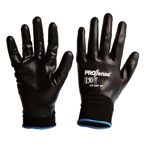 ProSense Litegrip Water Repellent Gloves Size 8