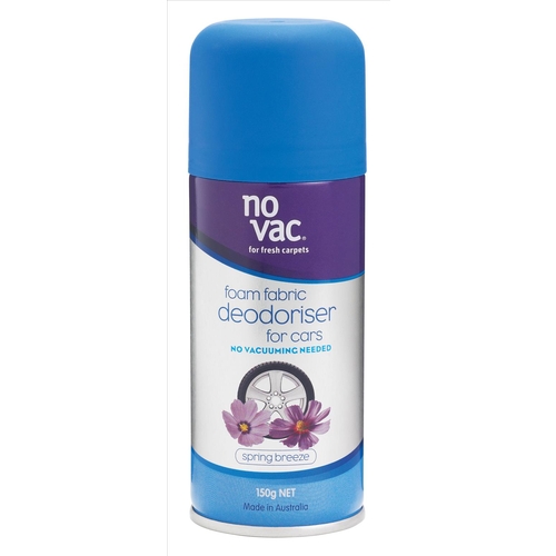 No Vac Auto Foam Fabric Deodoriser Spring Breeze 150g