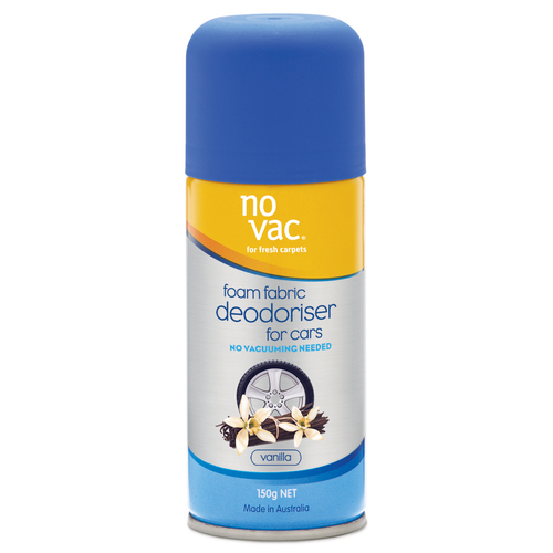 No Vac Auto Foam Fabric Deodoriser Vanilla 150g