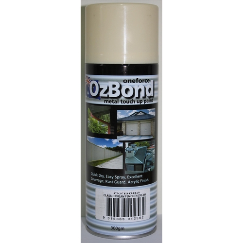 OzBond Classic Cream/Smooth Acrylic Spray Paint 300g