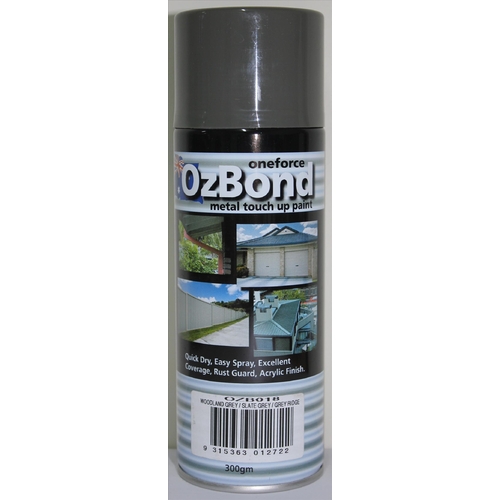 OzBond Woodland Grey Acrylic Spray Paint 300g