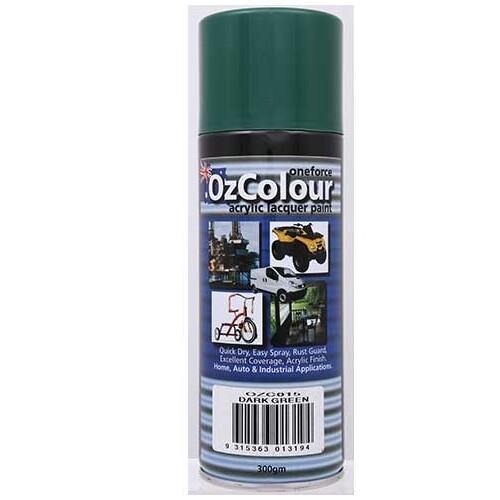 OzColour Dark Green Acrylic Spray Paint 300g