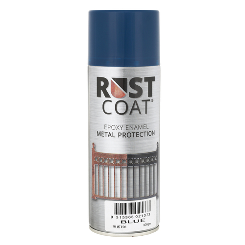 Rust Coat Epoxy Enamel Metal Protection Blue 300gm