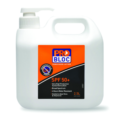 Pro Bloc SPF 50+ Sunscreen 2.5 Litre Pump Bottle