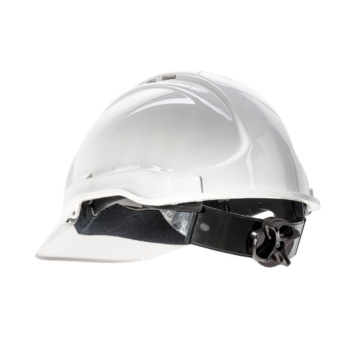 Tuff Guard White Vented Hard Hat 6 Point Web Harness Ratchet