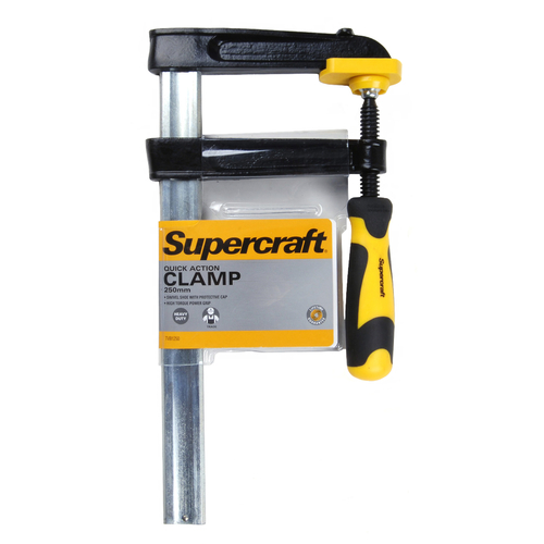 Supercraft Clamp Quick Action Heavy Duty 250 x 120mm Soft Grip