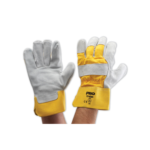 Pro Choice Yellow/Grey Work Gloves Leather