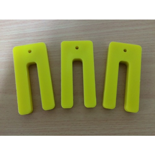 Window Packers/Shims Plastic 10 x 36 x 75mm Yellow 100pk Aussie Trade