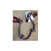 Pet Rope Bone 36 in with 3 Knots Multi