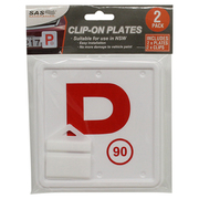 2pk Red NSW P Plate Clip On