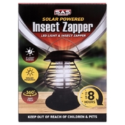 Solar Insect Zapper Portable 2in1 Function 13cm x 13cm x 17.5cm Black