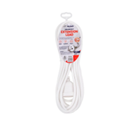 Piggy Back Extension Lead 5 Meter White 240V 10A Max Load 2400W 