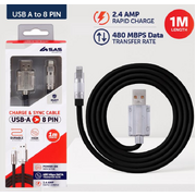 Charge & Sync USB A to 8 Pin H