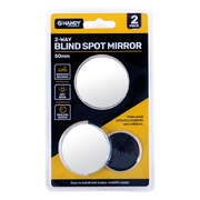 Blind Spot Mirror 2-Way Fully Adjustable with Adhesive Backing 5cm 2pk 
