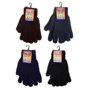 Gloves Mens Heat Control Workwear Thick Thermal Lined Knitted Black, Grey, Navy & Brown