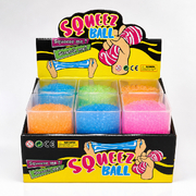 Squishy Squeeze - Slow Rise Spiky Cube - 5cm - Assorted Colours