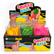 Squishy Squeeze - Slow Rise Swirl Cube - 4.5cm - Assorted Colours
