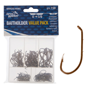 Jarvis Walker Baitholder Hooks Value Pack Assorted Sizes