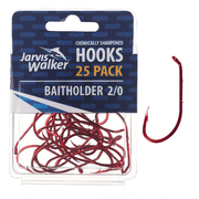 Jarvis Walker Baitholder Hook 25pc Value Pack Sz 2/0