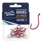 Jarvis Walker Suicide Hook 25pc Value Pack Sz 2