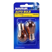 12V 21W BAU15s BULB BL PK 2
