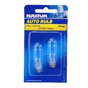 12V 5W T-10 WEDGE BL PK 2