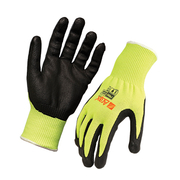 Pro Choice Arax Gold Cut Resistant Hi Vis Glove Nitrile Sand Dip Size 8