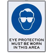 EYE PROTECTION LARGE SIGN PP 450 X 600MM