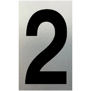 MARKIT SN NUMERAL NO.2 75MM BLACK