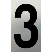 MARKIT SN NUMERAL NO. 3 75MM BLACK