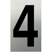 MARKIT SN NUMERAL NO. 4 75MM BLACK