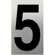 MARKIT SN NUMERAL NO.5 75MM BLACK