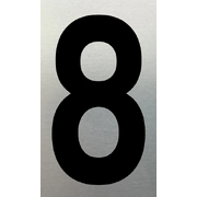 MARKIT SN NUMERAL NO. 8 75MM BLACK