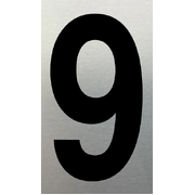 MARKIT SN NUMERAL NO. 9 75MM BLACK