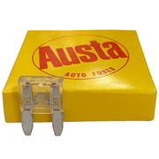 Austa Mini Wedge 25amp Clear Fuse Pack 5pcs Carded 10pk Per Box