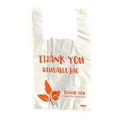 Small Reuseable Carry Bags White  900 Bags / ctn