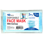 3ply Face mask with Ear loop 10pk