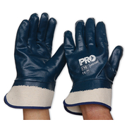Pro Choice SuperGuard Blue Nitrile Full Dipped With Safety Cuff Size 10
