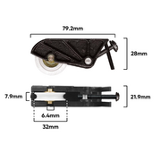 Carriage Sliding Door Adj & Roller 25kgs (A090)