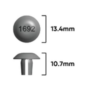 Guide Button Plastic Black (A692)